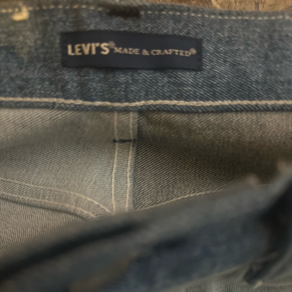 NWOT- Men’s Levi's 501 Made & Crafted Patchwork Original Fit Jeans. Size 32 x 32 - Picture 7 of 12